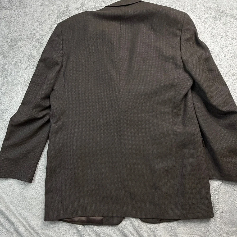 Murano Italy Brown Worsted Wool Blazer Sport Coat Mens 44 Dillard's B24 6428